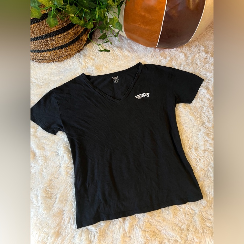 Vans Black Short Sleeve Logo T-Shirt